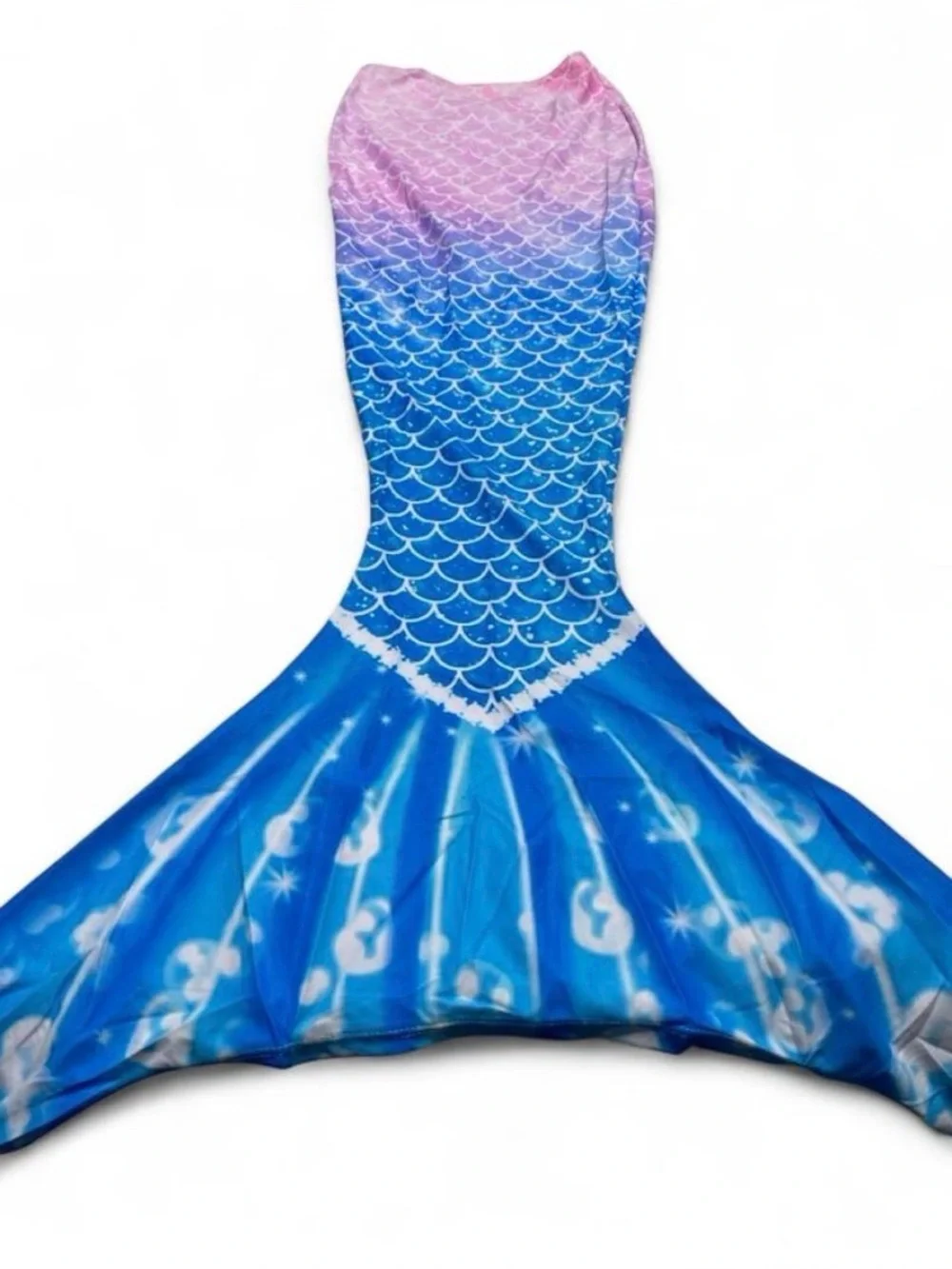 Kids Mermaid Tail Costume Set - Pink & Blue